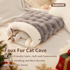 SOMAHE plush fabric close-up highlights ultra-soft comfort for naps.