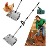 SONGLAM 2-in-1 chicken poop scooper for quick coop cleanup
