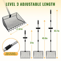 SONGLAM adjustable handle 37-50-65 inches for different heights