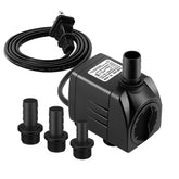 SongLong submersible pump in quiet operation for fountains and aquariums.