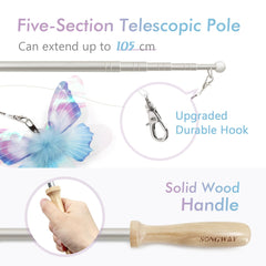 Songway butterfly wings iridescent in flight attract hunting instincts.