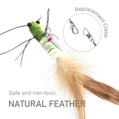 SongWay worm toy with flexible antennae and legs mimics real insects for swatting fun.