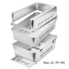 Sorstrem 8in sifting box interior space shows generous room for cats.
