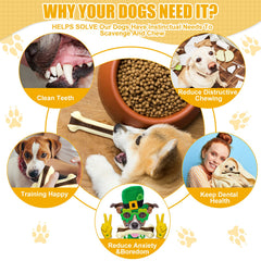 Sosation beef-flavor chew bone closeup, enticing scent encourages interactive play and chewing.