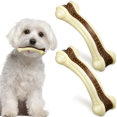 Sosation Bones Shaped Dog Toy curve design for engaging chewing and holds attention.