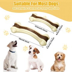 Sosation bones-shaped dog toy large view showing rugged nylon construction for strong chewers.