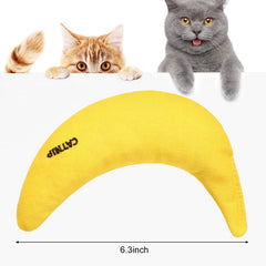 Sotiff interactive catnip toy yellow banana encourages active play and bonding with you.
