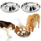 SOUJOY 2-pack bowls with 11.5-inch diameter for growing puppies.