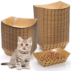 SOUJOY disposable pet bowls 100-pack shot for bulk daily feeding and sharing.