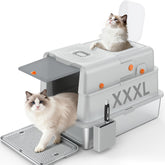 Soulbond XXXL stainless steel litter box main view highlights durability and spacious interior for large cats
