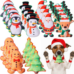 Soulchen Santa dog toy with squeaker for interactive play and bonding