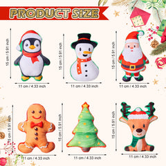 Soulchen Christmas tree dog toy with plush texture for teething fun