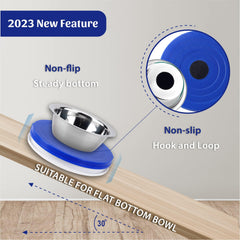 SoulThink Ant Proof Bowl Tray royal blue close-up emphasizes color and sturdy surface