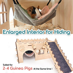 SoulThink guinea pig castle interior shows spacious hideout for exploration