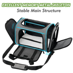 Soundy large cat carrier soft fabric offers cloud like comfort on trips