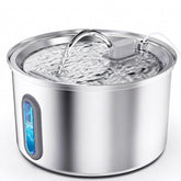 Soxmuc cat water fountain 3.2L stainless steel demonstrates durable hydration for indoor cats.