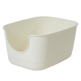 SpaceTime Extra Large Litter Box high-sides front view prevents spills.