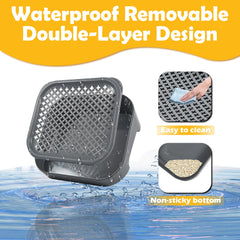 SpaceTime washable durable construction enables quick cleaning in multi-cat homes.