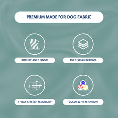 Spark Paws broad-chest fit hoodie on a dog for comfortable movement