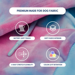 Spark Paws dog hoodie interior reveals calming fleece for secure comfort