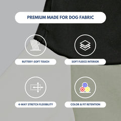 Spark Paws dog hoodie leash opening for easy harness attachment