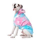 Spark Paws dog hoodie soft fabric flexes with four-way stretch for comfortable wear.