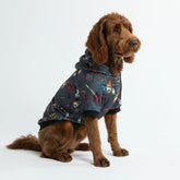 Spark Paws dog hoodie showing soft butter-stretch fabric for flexible comfort during walks