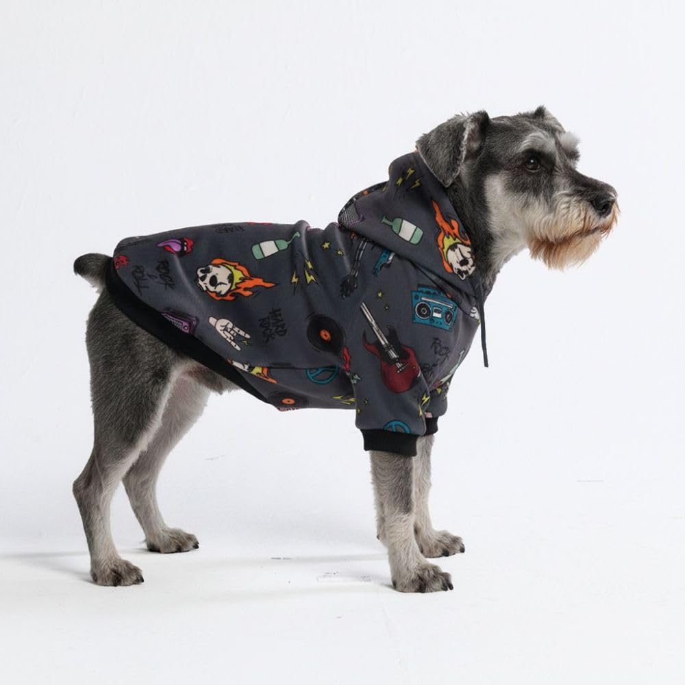 Spark Paws Dog Hoodie soft-fleece-interior provides cozy warmth on walks.