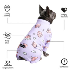 Spark Paws dog pajama interior hug-like lining provides calming security