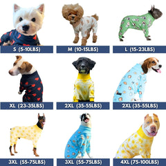 Spark Paws dog pajama side-fit highlights 4-way stretch for flexible movement