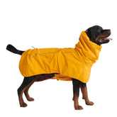 Spark Paws raincoat full-coverage protects your dog from rain and wind on walks.
