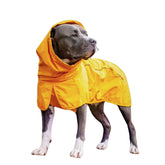 Spark Paws raincoat with side buckles for quick, secure fit in wet weather