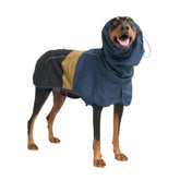 Spark Paws dog raincoat offers full-coverage waterproof design for all sizes, ideal for rainy walks.
