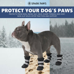Spark Paws High-Vis Reflective Straps boost visibility during dawn or dusk walks.
