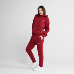 Spark Paws Human Hoodie burgundy drawcord hood for adjustable warmth