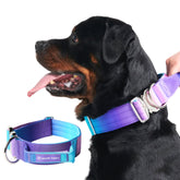 Spark Paws Tactical dog collar heavy-duty left-side shows rugged durability for large dogs