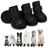 SparkleToppers dog shoes front view non-slip waterproof design for confident wet-surface walks