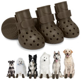 SparkleToppers dog shoes ventilated design for dry paws during rain.