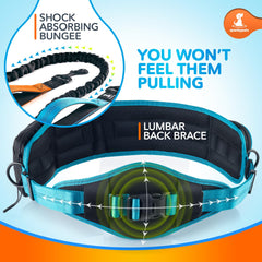 SparklyPets dual-dog leash extensions showing adjustable length.