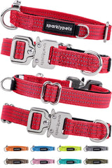 SparklyPets extra-small dog collar buckle close-up highlighting easy one-handed release