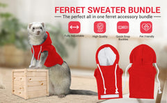 Spartan Atlantic red ferret leash detail with reliable 48-inch length for safe walks.