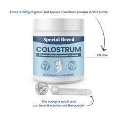 Special Breed powder scoop for easy daily serving and consistent dosing