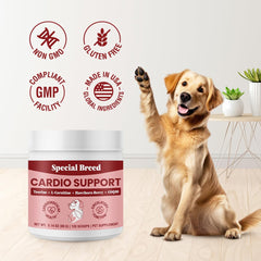 Special Breed Cardio Support hawthorn berry image showcases organic heart support.