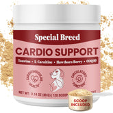 Special Breed Cardio Support powder scoop image for easy daily dosing.