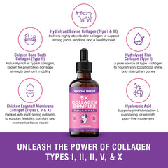 Special Breed collagen dogs liquid dosage is enjoyed by dogs during administration