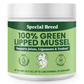 Special Breed green lipped mussel powder bottle for pet joint support