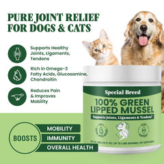 Special Breed mussel powder scoop enables easy daily dosing