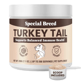 Special Breed Turkey Tail bottle-front view for immune support in pets