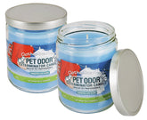 SPECIALTY PET PRODUCTS Clothesline Fresh 2-pack candle on display helps freshen rooms.