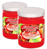 Specialty Pet Products Cinnamon Apple candle glows warmly, masking pet odors with a pleasant spice.